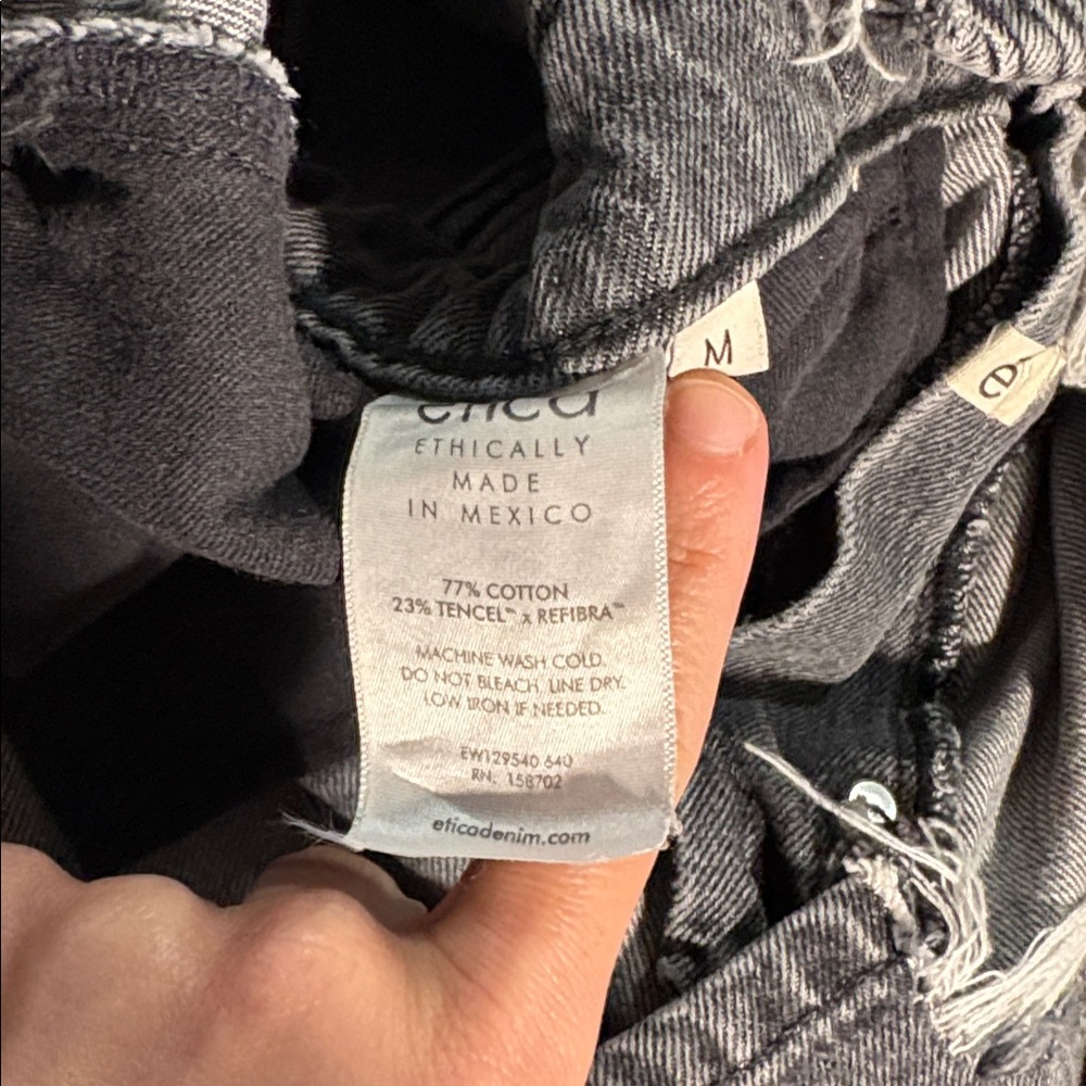 Etica x Free People Lotta Denim Dress in Stormy Skies SZ M EUC - Picture 6 of 6
